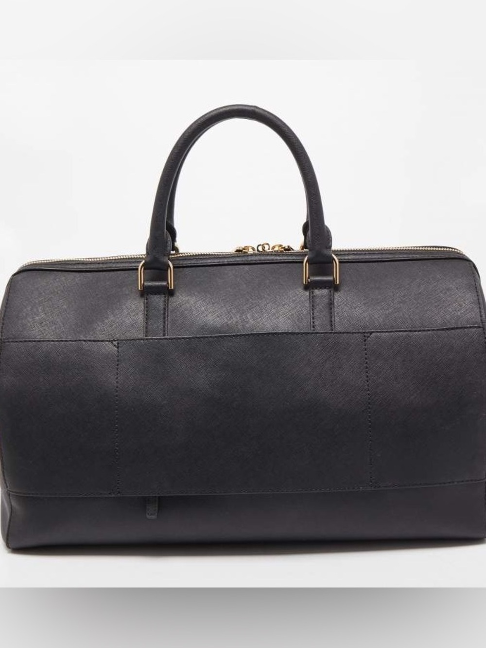 Michael Kors Jet Set Black Leather Weekender with Gold Hardware - Picture 3 of 6